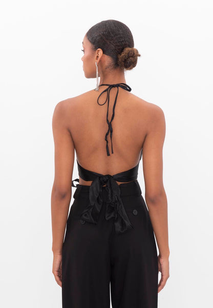 KIANA OPEN BACK TIE HALTER